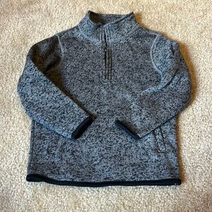 Quarter zip gray sweater